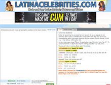 Tablet Screenshot of latinacelebrities.com
